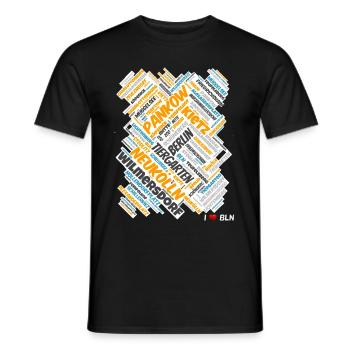 Berlin - T-shirt homme - noir - Devant - AI Model Male 178 light (178cm)