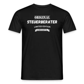 Steuerberater, Prüfung, Examen, Auszeichnung, Büro - Männer T-Shirt - Schwarz - Vorne - AI Model Male 178 light (178cm)