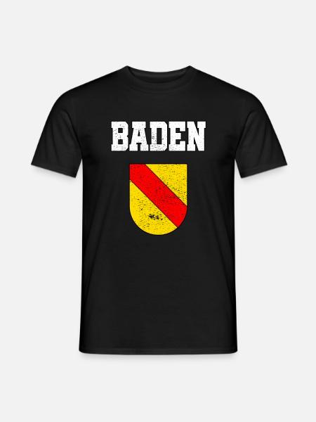 Baden Badisch Wappen Badnerland Geschenk - Männer T-Shirt - Schwarz