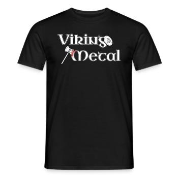Viking Metal - Männer T-Shirt - Schwarz - Vorne - AI Model Male 178 light (178cm)