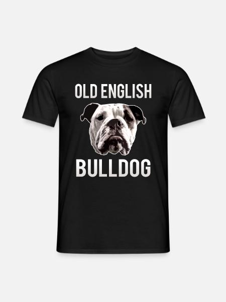 Aiden Old English Bulldog Bulldogge Geschenk - Männer T-Shirt - Schwarz