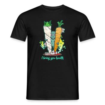 Gras Joint CBD Gesundheit Alien Cannabis Lustig - Männer T-Shirt - Schwarz - Vorne - AI Model Male 178 light (178cm)