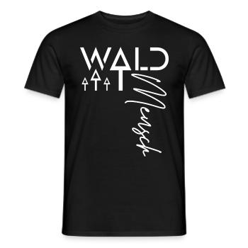 Waldmensch - Männer T-Shirt - Schwarz - Vorne - AI Model Male 178 light (178cm)