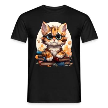 Tiger - Men's T-Shirt - black - Front - AI Model Male 178 light (178cm)