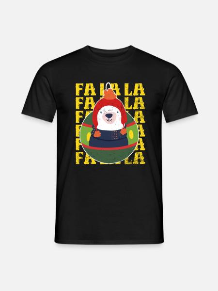 Ours de Noël - T-shirt homme - noir