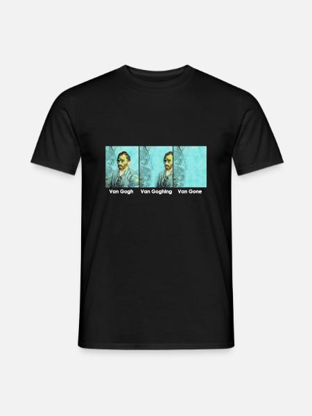 Van Gogh Van Goghing Van Gone Meme - Men's T-Shirt - black