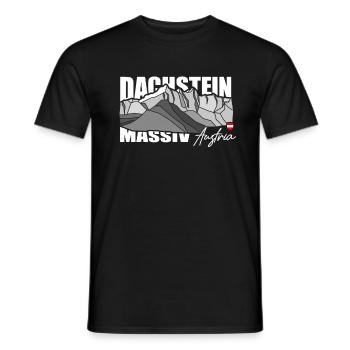 Haute Dachstein Autriche Schladming Styrie mountain - T-shirt homme - noir - Devant - AI Model Male 178 light (178cm)