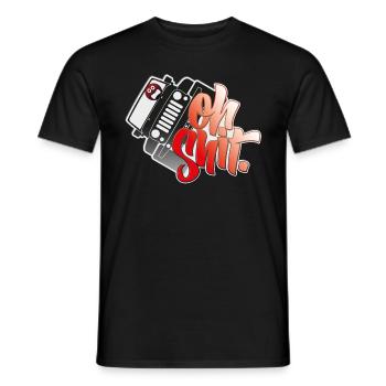 Wrangler - Oh Shit - Men's T-Shirt - black - Front - AI Model Male 178 light (178cm)