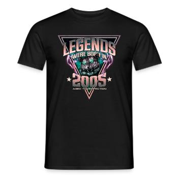 Legends were born in 2005 - Men's T-Shirt - black - Front - AI Model Male 178 light (178cm)