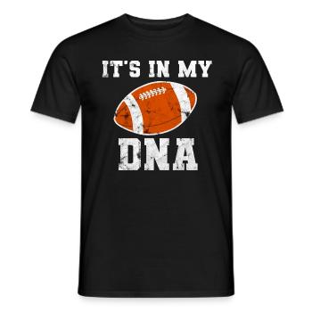 American Football TShirt Footballer Fan Geschenk - Männer T-Shirt - Schwarz - Vorne - AI Model Male 178 light (178cm)