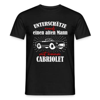Fan convertible homme retraité - T-shirt homme - noir - Devant - AI Model Male 178 light (178cm)