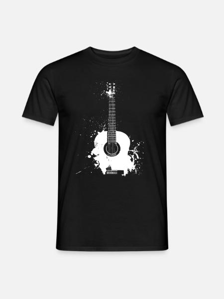 Guitariste Guitariste Guitariste Guitare Vintage - T-shirt homme - noir
