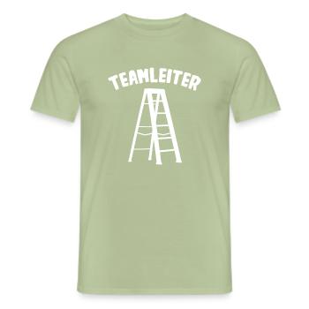 Teamleiter Abteilungsleitung Teamleitung - Männer T-Shirt - Sage - Vorne - AI Model Male 178 light (178cm)