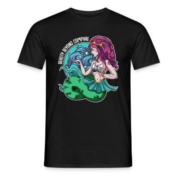 Meerjungfrauen - Männer T-Shirt - Schwarz - Vorne - AI Model Male 178 light (178cm)