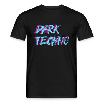 Darktechno Techno Tekke Raver Party Techno Girl - Männer T-Shirt - Schwarz - Vorne - AI Model Male 178 light (178cm)