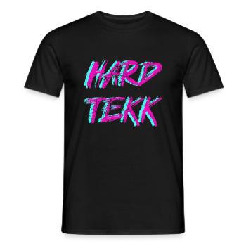 Hard Tekk Hardtekk - Männer T-Shirt - Schwarz - Vorne - AI Model Male 178 light (178cm)