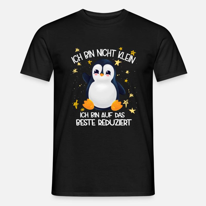 Ich bin nicht klein ich bin aufs beste reduziert - Männer T-Shirt - Schwarz