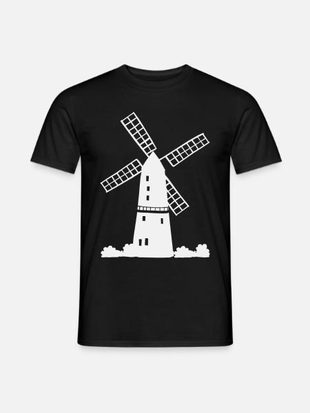 Windmill Holiday Holidays - Men's T-Shirt - black