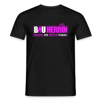 Damen Bauherrin Hausbau Humor Richtfest Hauskauf - Männer T-Shirt - Schwarz - Vorne - AI Model Male 178 light (178cm)
