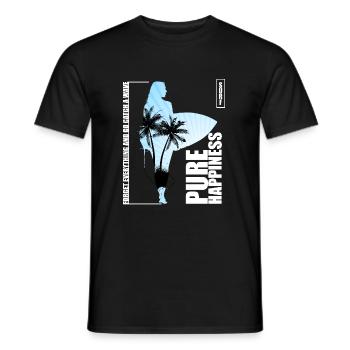 Surf Wakeboard Hobby Beau dicton surfeur - T-shirt homme - noir - Devant - AI Model Male 178 light (178cm)