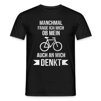 Bike saying Funny Hobby Gift driving - Men's T-Shirt - black - Front - AI Model Male 178 light (178cm)