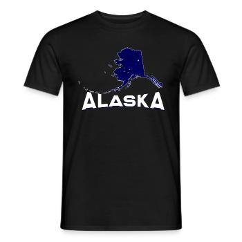 Alaska - Men's T-Shirt - black - Front - AI Model Male 178 light (178cm)