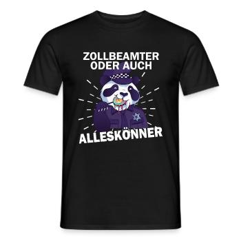 Zollbeamter Zoll Grenze Kontrolle - Männer T-Shirt - Schwarz - Vorne - AI Model Male 178 light (178cm)