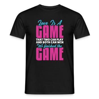 Valentins Tag Beziehung Liebes Spruch - Männer T-Shirt - Schwarz - Vorne - AI Model Male 178 light (178cm)