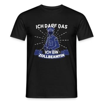 Zollbeamtin Zollbeamter Zoll Sicherheit Geschenk - Männer T-Shirt - Schwarz - Vorne - AI Model Male 178 light (178cm)
