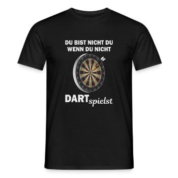 DART - Du bist nicht du - Ich spiele DART - Männer T-Shirt - Schwarz - Vorne - AI Model Male 178 light (178cm)