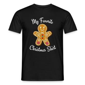 Ma chemise de Noël préférée - T-shirt homme - noir - Devant - AI Model Male 178 light (178cm)