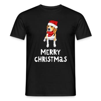 Joyeux Noël Drôle de Chemise de Noël - T-shirt homme - noir - Devant - AI Model Male 178 light (178cm)