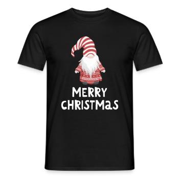Joyeux Noël Drôle de Chemise de Noël - T-shirt homme - noir - Devant - AI Model Male 178 light (178cm)
