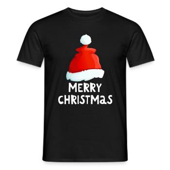 Joyeux Noël Drôle de Chemise de Noël - T-shirt homme - noir - Devant - AI Model Male 178 light (178cm)