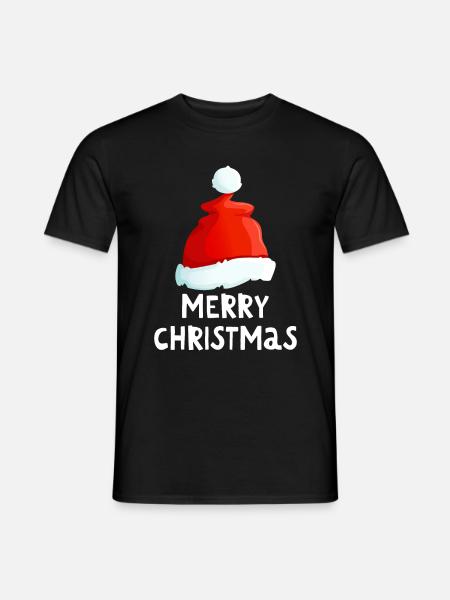 Merry Christmas Lustiges Weihnachtsshirt - Männer T-Shirt - Schwarz