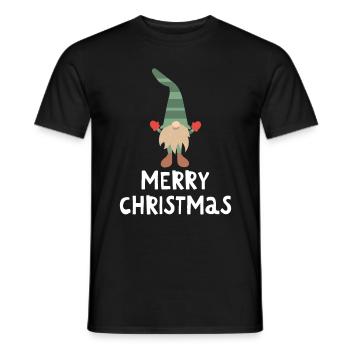Joyeux Noël Drôle de Chemise de Noël - T-shirt homme - noir - Devant - AI Model Male 178 light (178cm)