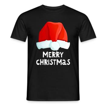 Joyeux Noël Drôle de Chemise de Noël - T-shirt homme - noir - Devant - AI Model Male 178 light (178cm)