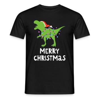 Joyeux Noël Drôle de Chemise de Noël - T-shirt homme - noir - Devant - AI Model Male 178 light (178cm)