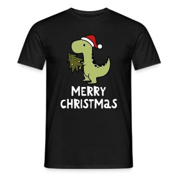 Joyeux Noël Drôle de Chemise de Noël - T-shirt homme - noir - Devant - AI Model Male 178 light (178cm)