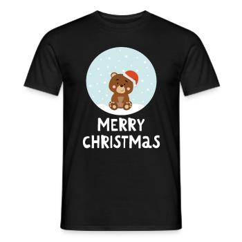 Joyeux Noël Drôle de Chemise de Noël - T-shirt homme - noir - Devant - AI Model Male 178 light (178cm)