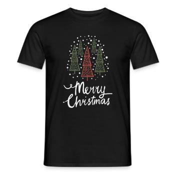 Joyeux Noël Drôle de Chemise de Noël - T-shirt homme - noir - Devant - AI Model Male 178 light (178cm)