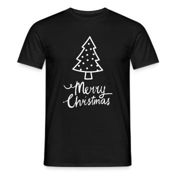 Joyeux Noël Drôle de Chemise de Noël - T-shirt homme - noir - Devant - AI Model Male 178 light (178cm)