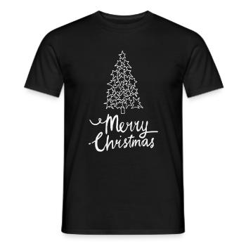 Joyeux Noël Drôle de Chemise de Noël - T-shirt homme - noir - Devant - AI Model Male 178 light (178cm)