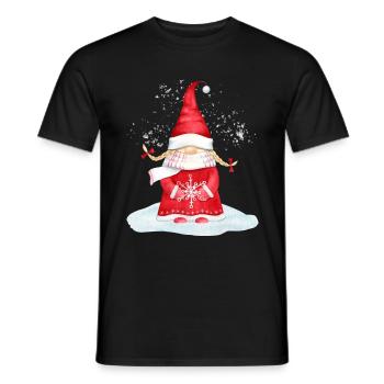 Noël Gnome Elfes Nains - T-shirt homme - noir - Devant - AI Model Male 178 light (178cm)
