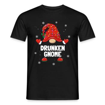 Weihnachtszwerg Drunken Gnom Weihnachten Familien - Männer T-Shirt - Schwarz - Vorne - AI Model Male 178 light (178cm)