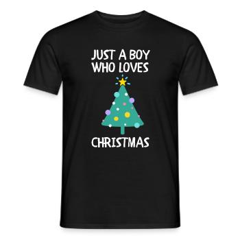 Joyeux Noël Drôle de Chemise de Noël - T-shirt homme - noir - Devant - AI Model Male 178 light (178cm)