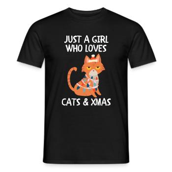 Joyeux Noël Drôle de Chemise de Noël - T-shirt homme - noir - Devant - AI Model Male 178 light (178cm)