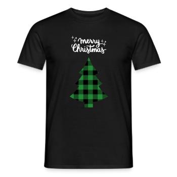Joyeux Noël Drôle de Chemise de Noël - T-shirt homme - noir - Devant - AI Model Male 178 light (178cm)