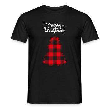 Joyeux Noël Drôle de Chemise de Noël - T-shirt homme - noir - Devant - AI Model Male 178 light (178cm)