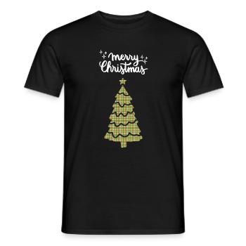 Joyeux Noël Drôle de Chemise de Noël - T-shirt homme - noir - Devant - AI Model Male 178 light (178cm)